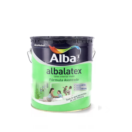 Látex Interior Lavable Albatex Alba|Envío Gratis|Almafuerte Pintureria