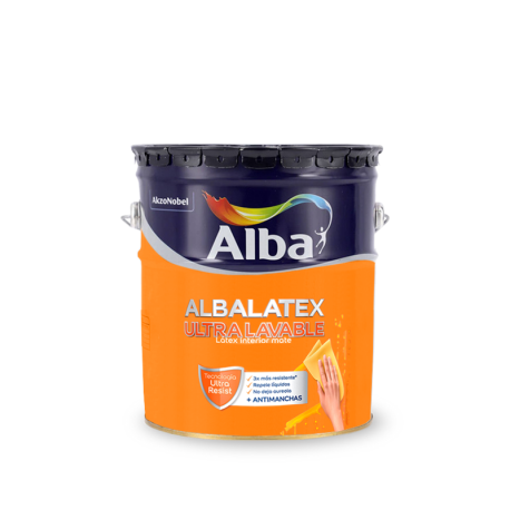 Látex Interior Albatex Ultralavable Alba|Envío Gratis|Almafuerte Pintureria