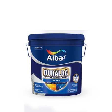 Techos Duralba Impermeable Alba|Envío Gratis|Almafuerte Pintureria