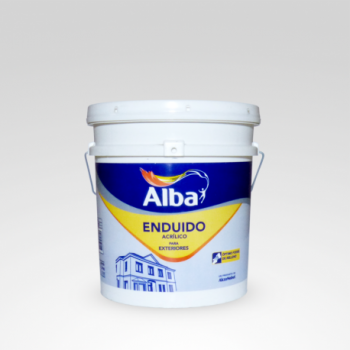 Enduido Exterior Duralba Alba|Envío Gratis|Almafuerte Pintureria